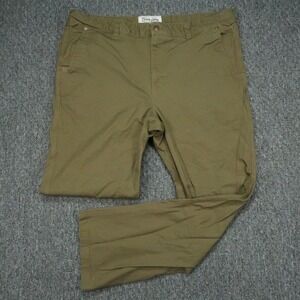 Duck Camp Pants Mens 42x32 Green Canvas Cordura 5 Pocket Straight Outdoor Hiking